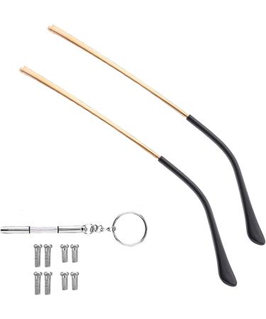 Metal Glasses Replacement Bars - Gold Spectacle Arms & Brackets for Sunglasses Repair - Durable Eyewear Accessories - Buy Online on GoSupps.com