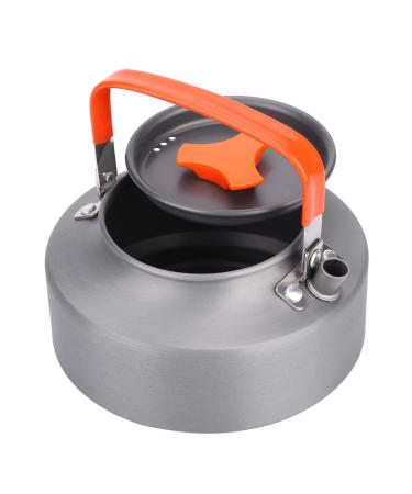 Sunlevo Outdoor Camping kettle Backpacking Kettle Portable Aluminum Teapot Lightweight Water Kettle Coffee Pot with Carrying Bag for Outdoor Hiking Picnic Camping 1.1L (Orange)