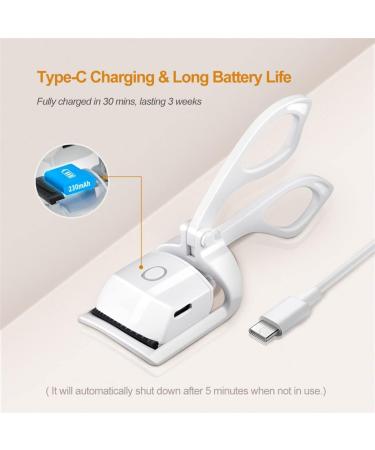 Heated Eyelash Curler with Sensing Heating Silicone Pad - 2 Modes, Easy to Curl for Natural & Lasting Eyelashes - Makeup Tool - Buy Online on GoSupps.com