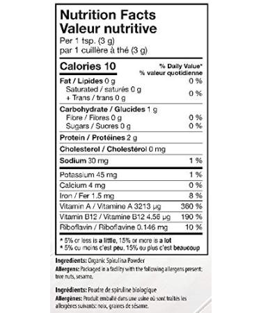 Organic Traditions Spirulina Powder 5.3 oz | Nutrient-Dense Superfood for Energy & Wellness - Buy Online on GoSupps.com