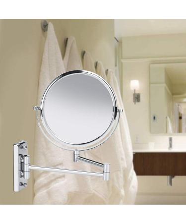 Rust-Proof Swivel Wall Makeup Mirror - High Definition for Home & Hotel Use - Buy Online on GoSupps.com