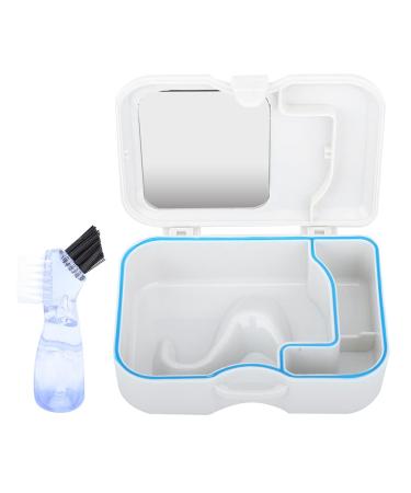 Portable Prosthesis Cleaning Box | Prosthetic Storage Case with Mirror & Brush for Dentures - Secure & Convenient - Buy Online on GoSupps.com