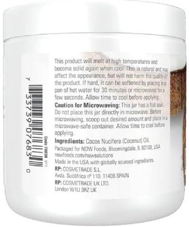 NOW Solutions Coconut Oil Naturally Revitalizing for Skin and Hair Conditioning Moisturizer 207mL - Buy Online on GoSupps.com