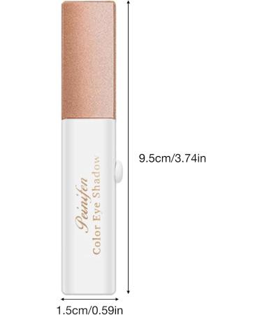 Eye Shadow Stick - 6 Colors Gradient Bicolor Eyeshadow Brightener Matte Finish Shimmer Waterproof Eyeshadow Pencil for Women Girls Eyes Makeup | Long Lasting Creamy Portable Brown Pink Natural Z/c 03# Reddish Brown - Buy Online on GoSupps.com