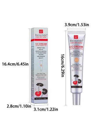 Color Changing CC Cream - 2 in 1 Skincare & Makeup Hydrating Color Correcting Foundation (1pc-#01) - Buy Internationally - Buy Online on GoSupps.com