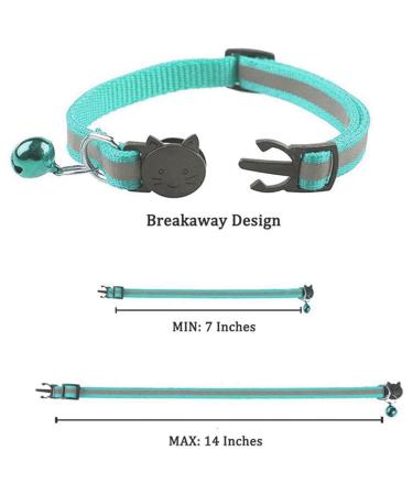 Buy Asymnm 6-Piece Reflective Cat Neck Bands - Safety Quick Lock with Bells | International Shipping - Buy Online on GoSupps.com
