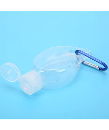 Refillable Travel Bottle 50ml Travel Empty Squeeze Bottle with Keychain Transparent Plastic Flip Cap Containers for Cosmetic Hand Sanitizer (Leaf Shape) - Buy Online on GoSupps.com