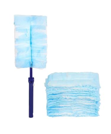 kzxbty 30 Pieces Duster Refills with 1 Long Handle Disposable Duster Refills Compatible for Easy Install Easy to Use 31PCS
