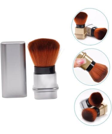 Didiseaon Nail Dust Brush Nail Cleaning Brush Puff Nail Display Stand Makeup Powder Brush Retractable Tube Brush Makeup Blush Highlighter Mineral Nylon Wool Travel Makeup Tools 8.2x3.3cm Silver - Buy Online on GoSupps.com