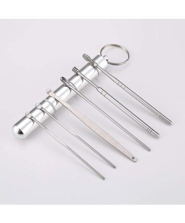 Ankexin 6-in-1 Pocket Ear Spoons Cleaner Tool Kit for Ear Wax Removal - Buy Online on GoSupps.com