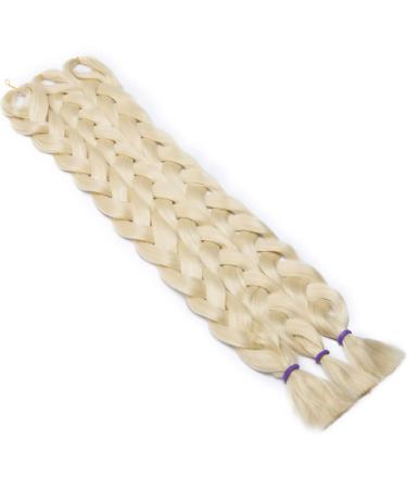 Tess 41 Crochet Jumbo Braids Extensions - Synthetic Braiding Hair Light Blonde #613 (100cm 165g) - 1 Piece - Buy Online on GoSupps.com