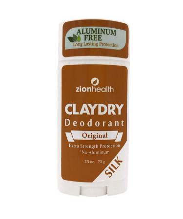 Zion Health Claydry Silk Deodorant - Original 33 Pack | Natural Long-Lasting Protection Shop Internationally - Buy Online on GoSupps.com