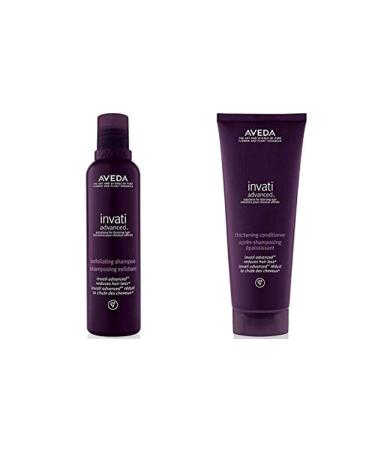 Aveda Invati Duo Advanced Exfoliating Shampoo 200ml and Invati Thick Conditioner 200ml