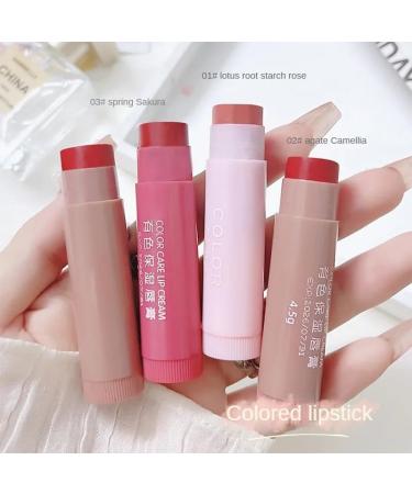 Tinted Lip Balm - Hydrating Jelly Lipstick in 3 Colors | Long-lasting Moisturizing Gloss | Non-Sticky Vivid Color Lip Makeup - Buy Online on GoSupps.com