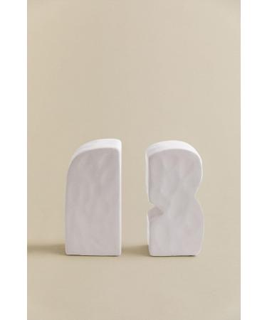 SKLUM Set of 2 White Ceramic Eagle Bookends | Elegant Home Decor | International Shipping Available - Buy Online on GoSupps.com