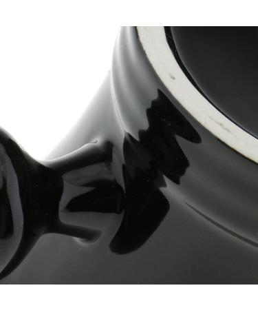 Milageto Black Ceramic Shaving Bowl Mug for Shaving Soap & Brush Premium Beard Care Essential | International Shipping Available - Buy Online on GoSupps.com