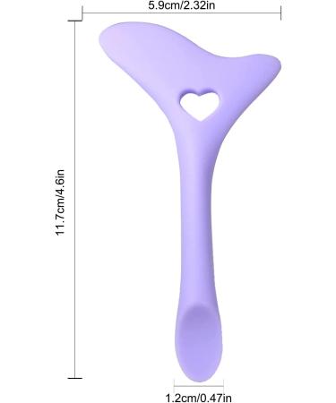 Eyeliner Aid | Silicone Winged Tip Eyeliner Aid | Silicone Eye Liner Aid with Face Cream Scoop for Eyelashes Lipstick Purple - Buy Online on GoSupps.com
