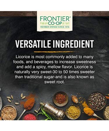 Frontier Co-op Organic Licorice Root C/S - 1 lb. Bulk Bag | Kosher & Certified | Glycyrrhiza Species - Buy Online on GoSupps.com