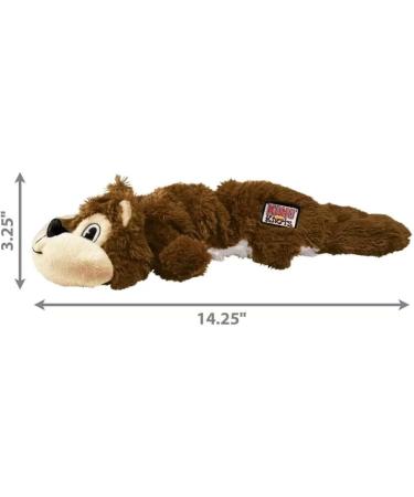 KONG Scrunch Knots Squirrel Toy for Medium/Large Dogs - Minimal Stuffing, Internal Knotted Ropes - Buy Online on GoSupps.com