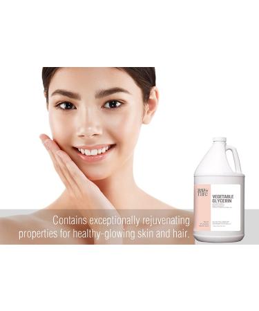 Vegetable Glycerin Bulk Gallon - Natural USP Food Grade & Cosmetic Grade - Skin, Hair, Soap Base - Kosher, Halal, Pharmaceutical - Raw Plus Rare - Buy Online on GoSupps.com