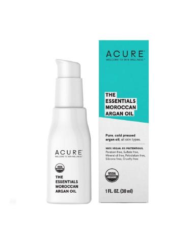 Acure Organics Moroccan Argan Oil Treatment All Skin Types 1 fl oz (30 ml) packaging may vary
