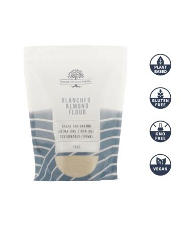 Fresh Vintage Farms Almond Flour - Blanched, Gluten Free, Non GMO, Keto Friendly - 16 oz - Buy Online on GoSupps.com