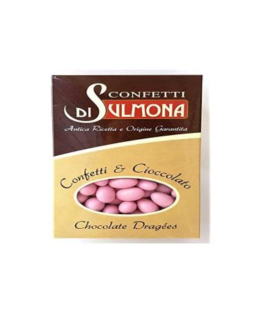 Sugared almonds from Sulmona - Ciocomandorla, double chocolate, pink - 500 gr