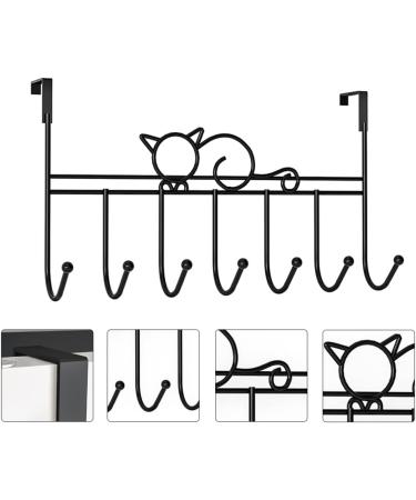 STOBAZA College Essentials 7 Door Hook s Towel Hanger Coat and Hat Hooks Coat Racks Office Iron Hook No Punching - Buy Online on GoSupps.com
