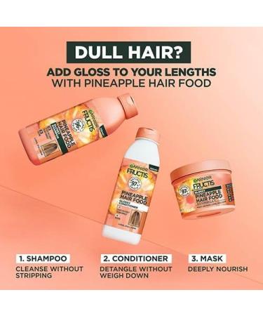  Garnier Garnier Fructis Nourishing Hair Mask for Long Damaged Hair Enriched with Vitamins C E and F. Vitamin C No Artificial Colors Vegan 390 ml - Buy Online on GoSupps.com