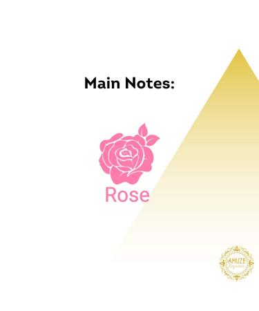 Damascus Rose 6 ml | Premium Perfume Oil | Attar Oil | Alcohol-Free | Vegan & Cruelty-Free | by Amuze Fragrance - Buy Online on GoSupps.com