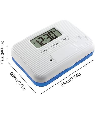 Pill Reminder Automatic Pill Dispenser with Smart Alarm Medication Organizer Timer Electronic Pill Container for Outdoor Travel 6 Grids Blue - Buy Online on GoSupps.com