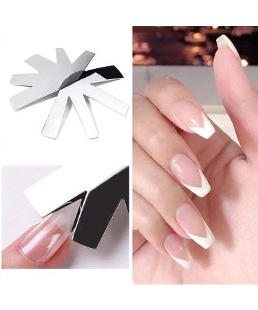 Ruluti Almond Shape Nail Cutter Kit | Easy French Smile Cut & V-Line Tips - 9 Sizes for Perfect Manicure - Buy Online on GoSupps.com
