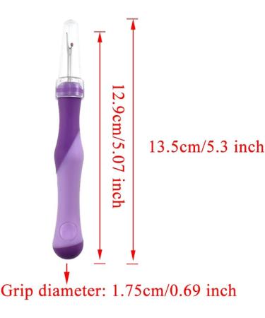 HAHIYO 5.3 Purple Rubber Seam Ripper - Ergonomic Grip Stitch Remover Tool for Crafting and Quilting - Buy Online on GoSupps.com