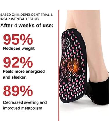 AGSTA Tourmaline Magnetic Slimming Health Socks - 6 Pairs | Unisex Self-Heating Hyperthermia Socks | Red - Buy Online on GoSupps.com