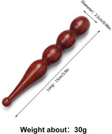 Buy Massage Wood Trigger Point Massager | Acupressure Pen & Roller for Pain Relief & Relaxation - International Shipping - Buy Online on GoSupps.com