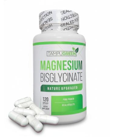 TAMPUGREEN Magnesium Bisglycinate High Absorption Muscle & Nerve Support Relaxation & Sleep Support 200 mg 120 Tablets GMP Certified