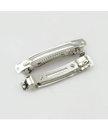 5Pcs Metal Barrette Automatic Spring Hair Clips - French Hair Clips for DIY Craft | International Shipping Available - Buy Online on GoSupps.com