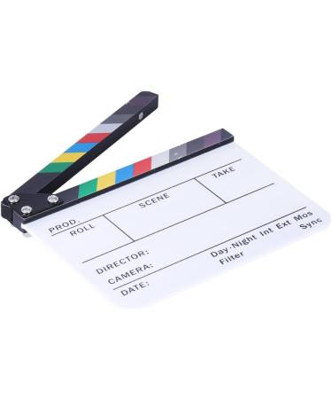 Neewer Acrylic Director's Film Clapboard 10x8/25x20cm Slate with Color Sticks - Buy Online on GoSupps.com