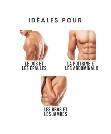 Nads for Men - 20 Cold Wax Strips for Hair Removal | Body Waxing Strips + 2 Aftercare Towels - Buy Online on GoSupps.com