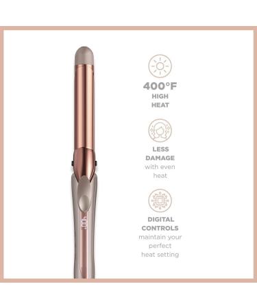 Titanium Curling Iron Luxe Series - Rose Gold Professional Hair Styling Tool | Fast Heating & Adjustable Temperature for Salon-Quality Curls | 1 Inch - Buy Online on GoSupps.com