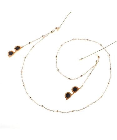 Stylish Gold Glasses Chains & Key Straps for Women | Metal Loop Cords for Sunglasses & Eyewear - Buy Online on GoSupps.com