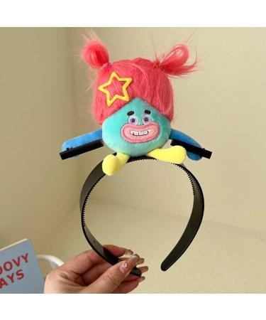 JSGHGDF Funny Hairhoop Cartoon Plush Hairband Music Festival Hairband Kids Birthday Party Wear Women Face Washing Headband Light green fried ha - Buy Online on GoSupps.com