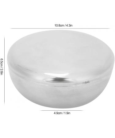 FILFEEL Stainless Steel Shaving Bowl with Lid | Ideal for Shaving Soap & Rich Lather (304 Stainless Steel) - Premium Quality & Durability - Buy Online on GoSupps.com