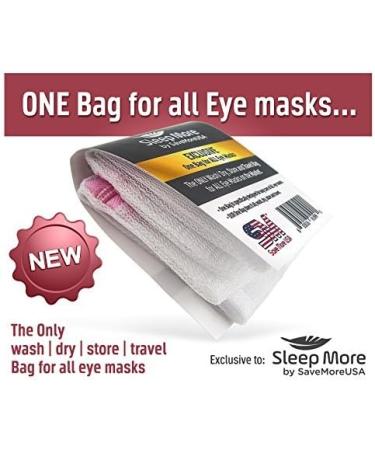 LARGE-XL Size White Satin Sleep Mask for Men and Women - Natural Rest Aid for Sleep Disorders & Insomnia - Buy Online on GoSupps.com