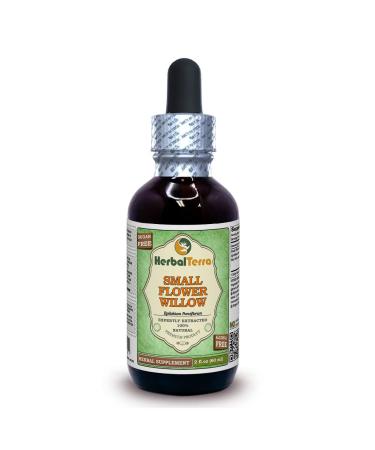 Small Flower Willow (Epilobium parviflorum) Glycerite Dried Herb Alcohol-Free Liquid Extract 2 oz Alcohol-FREE 2 Fl Oz (Pack of 1)