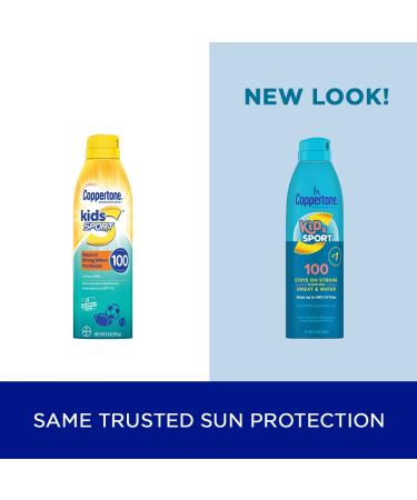 Coppertone SPORT Kids Sunscreen Spray SPF 100 - Water Resistant, Broad Spectrum Protection - 5.5 Oz - Buy Online on GoSupps.com