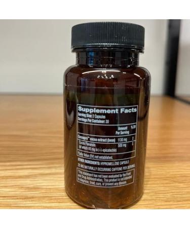 CocoaVia Cardio Health Supplement | 30 Day Supply | 500mg Cocoa Flavanols | Heart & Blood Pressure Support | Vegan Dark Chocolate | Boost Nitric Oxide & Energy | 60 Capsules - Buy Online on GoSupps.com