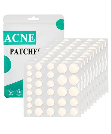 Zemolo 300pcs Pimple Patch Hydrocolloid Acne Stickers with Tea Tree Oil & Salicylic Acid Cover Dot for Pimples Whiteheads Day & Night Acne Absorbing Patches Spot Stickers