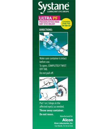 Systane Ultra Lubricant Eye Drops 25 Count - Pack of 1 | Long-Lasting Dry Eye Relief - Buy Online on GoSupps.com