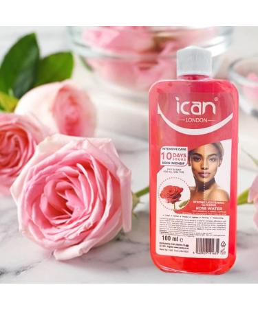 ican London Rose Water With Argan oil Extract Skin Lightening Glycerine 100ml - Buy Online on GoSupps.com